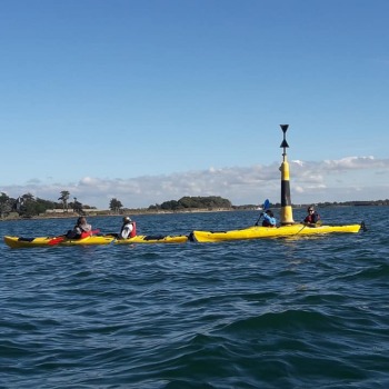 Course d'orientation en kayak